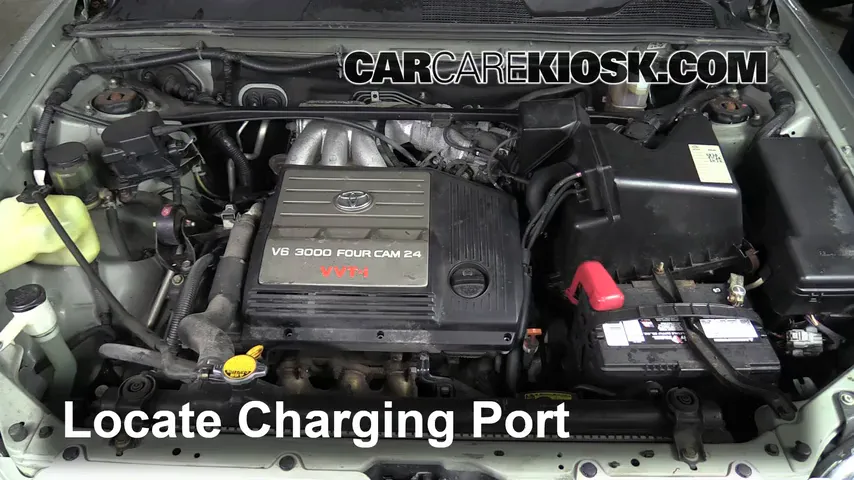 2001 Toyota Highlander 3.0L V6 Air Conditioner Recharge Freon